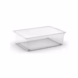 En plastique Avec couvercle Dim. : 55 x 38,5 x 16,5 cm Contenance : 27 L Conditionnement : 1 Pièce