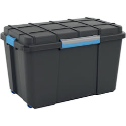 241508 Boîte de rangement Scubba empilable (l x h x p) 735 x 460 x 445 mm gris-bleu, noir 1 pc(s) - KIS