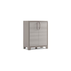 Gulliver armoire basse en re'sine avec deux e'tage'res re'glables cm44x80x100 pour l'exte'rieur - Keter
