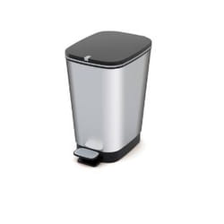 KIS 8071800 1783 poubelle Rectangulaire Noir, Acier inoxydable