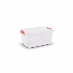 KIS K Latch Box, Boîte de rangement, Orange, Transparent, Rectangulaire, Monochromatique, Universel, Transparent