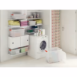 KIS K Latch Box Boîte de rangement Rectangulaire Orange, Transparent
