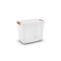 KIS K Latch Box Boîte de rangement Rectangulaire Orange, Transparent