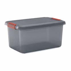 KIS K Latch Box L, Boîte de rangement, Gris, Orange, Rectangulaire, Plastique, Monochromatique, Universel