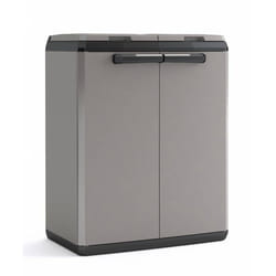 ABM Italia SpA 9736000 0444 porte-sac poubelle Support de sac poubelle autonome Extérieure Noir, Gris