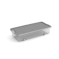 ABM Italia SpA 8081000 0854 Boîte de rangement Rectangulaire Gris, Transparent