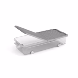 ABM Italia SpA 8081000 0854 Boîte de rangement Rectangulaire Gris, Transparent