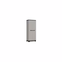 L'armoire CURVER-KETER au design linéaire dispose de trois étagères et mesure 173x68x39 cm. Son coloris noir apporte élégance ...