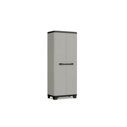 Armoire Utilitaire Planet - KETER - Plastique Recyclé - 3 étagères ajustables - Gris/Noir