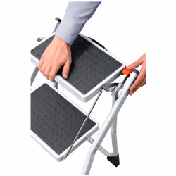 GIERRE Minisgá marchepied Acier Noir, Blanc