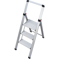 Gierre - Mini échelle mince en aluminium ultra mince (3 étages) BS300