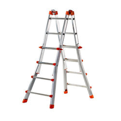 GIERRE Peppina Echelle télescopique Aluminium, Orange