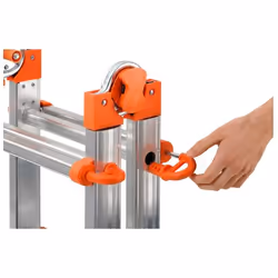 GIERRE Peppina Echelle télescopique Aluminium, Orange - Vue supplémentaire 8