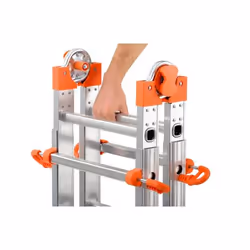 GIERRE Peppina Echelle télescopique Aluminium, Orange - Vue supplémentaire 9