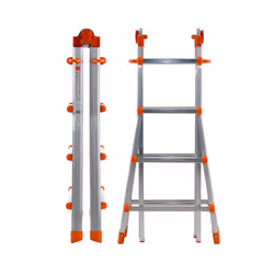 GIERRE PEPPina Echelle pliante Aluminium, Orange