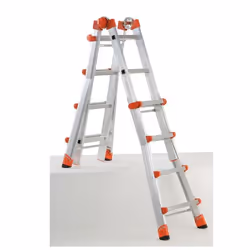GIERRE Peppina Echelle télescopique Aluminium, Orange