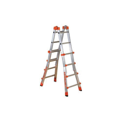 E'chelle polyvalente Gierre Peppina ge'ante 5+5 e'chelons en aluminium te'lescopique 3 configurations capacite' maximale 150 kg