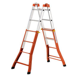GIERRE Peppina Echelle télescopique Aluminium, Orange