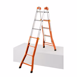 GIERRE Peppina Echelle télescopique Aluminium, Orange