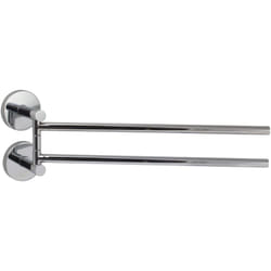 Koh-i-noor - Porte-serviette pivotant tubina en laiton chromé - 36 x 6 x h14 cm - avec adhésif 3M