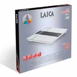Laica PS5000 balance Carré Gris, Blanc Pèse-personne électronique - Vue supplémentaire 2