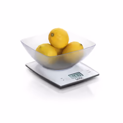 Laica KS1313 escabeaux de cuisine Transparent, Blanc Comptoir Rectangle Balance de ménage électronique