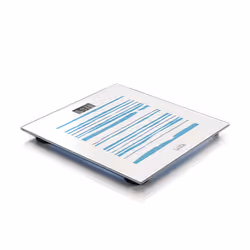 Laica PS1074W, Pèse-personne électronique, 150 kg, Multicolore, lb, Carré, Verre trempé