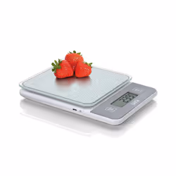 Laica KS1320, Balance de ménage électronique, 5 kg, 1 g, Blanc, Verre, Comptoir
