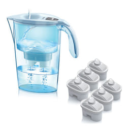 Laica J99601 filtre à eau Filtre à eau pour carafe 2,3 L Bleu, Translucide, Blanc