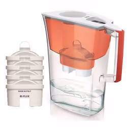 Laica LC1017, Filtre à eau pour carafe, 3 L, Rouge, Transparent