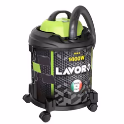 Lavorwash JOCKER 1400 S, Sec&amp;humide, Noir, Vert, 27 kPa, 75 dB, 385 mm, 385 mm