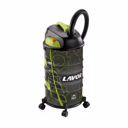 Lavorwash RUDY 30 S, 1200 W, Aspirateur réservoir cylindrique, Sec&amp;humide, Sac à poussière, 30 L, Noir, Vert