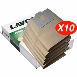 LAVOR 10001-08169, Sac à poussière, Aspirateur sans sac, Marron, Lavorwash, WTP, WD 255, Windy 120/130/165, Boîte
