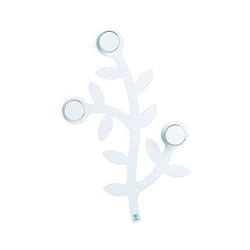 Foppapedretti Appendialbero porte-manteaux Mural 3 crochet(s) Blanc