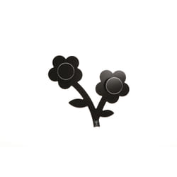 Foppapedretti Appendifiore porte-manteaux Mural 2 crochet(s) Noir