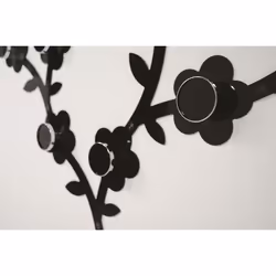 Foppapedretti Appendifiore porte-manteaux Mural 2 crochet(s) Noir