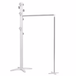 Foppapedretti Espansiva porte-manteaux Colonne 8 crochet(s) Chrome, Blanc - Vue supplémentaire 2