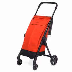 Foppapedretti Go fast, Valise à roulettes, Rouge, Aluminium, Tissu, Caoutchouc, Mousse thermique, Monochromatique, Go Fast, 4 ...