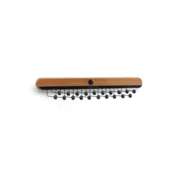 Foppapedretti Dandy Porte-cravate Noir, Acier inoxydable
