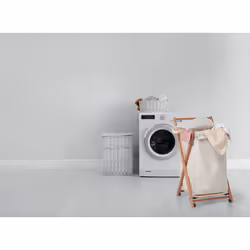 Foppapedretti Angel panier à linge 44 L Rectangulaire Hêtre, Coton, Plastique, Contre-plaqué Beige, Noir, Noyer - Vue supplémentaire 5