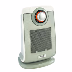 Argoclima Beat Ice, Chauffage de ventilateur électrique, Vitrocéramique, IP21, Intérieure, Gris, Rotatif