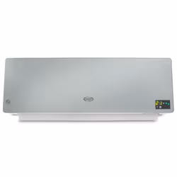 Argoclima Chic silver, Chauffage de ventilateur électrique, Vitrocéramique, Intérieure, Mur, Argent, LED