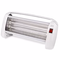 Argoclima Betsy, Chauffage d'appoint électrique à quartz, Verre quartz, CE, Intérieure, Sol, Blanc