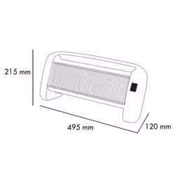Argoclima Betsy Intérieure Blanc 1200W - Vue supplémentaire 4