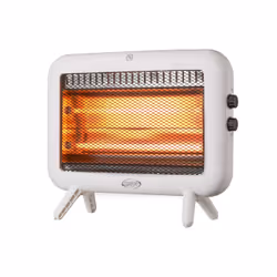 Argoclima ARGO SEVENTY ICE, Chauffage d'appoint électrique à quartz, Verre quartz, Intérieure, Sol, Blanc, Rotatif