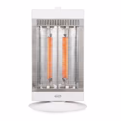 Argoclima Alan, Chauffage d'appoint électrique à quartz, Fibre de carbone, 90°, Intérieure, Sol, Blanc
