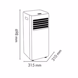Argoclima LARI Climatiseur portatif 65 dB Blanc - Vue supplémentaire 2