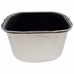 Cuve rectangulaire avec ailettes de fixation (sans pale de petrissage) pour machine à pain KENWOOD KW702945 Appareils compati ...