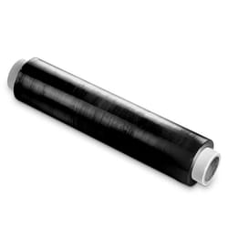Film étirable noir WAYTEX 930724 - 23 microns - 250m x 500mm - Colis ou palette