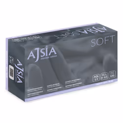 Ajsia SOFT Gants jetables Bleu Mousse de nitrile